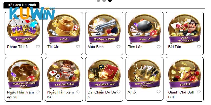 danh mục game bài